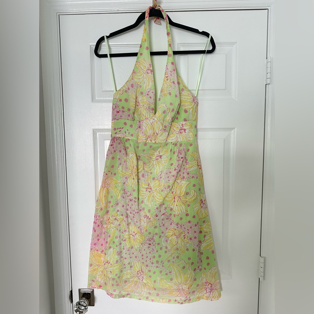 Retro Lilly Pulitzer Halter Dress